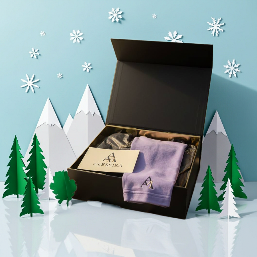 ✨ Felpa Aura Viola – Idea Regalo con Scatola Rigida