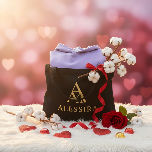 ✨ Felpa Aura Viola– Idea Regalo con Shopper