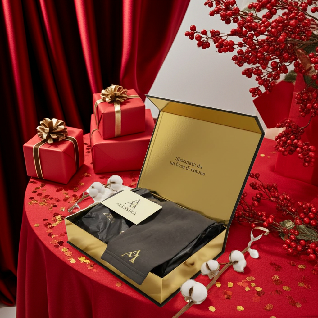 🖤 Felpa Noir Olive – Idea Regalo con Scatola Rigida