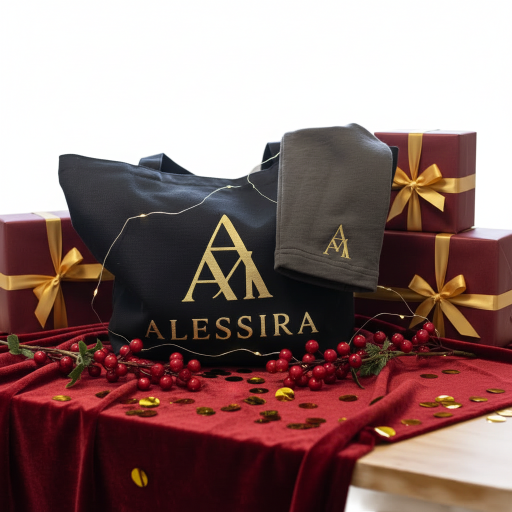 🫒 Felpa Noir Olive – Idea Regalo con Shopper