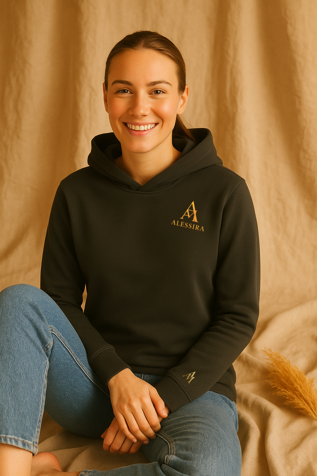 Felpa Noir Olive – Alessira