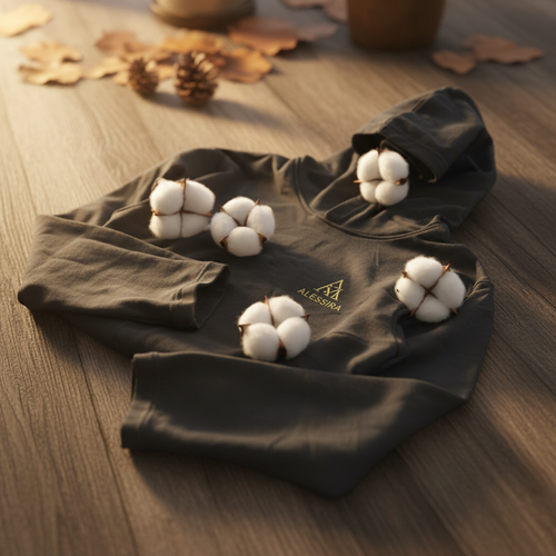 Felpa Noir Olive – Alessira