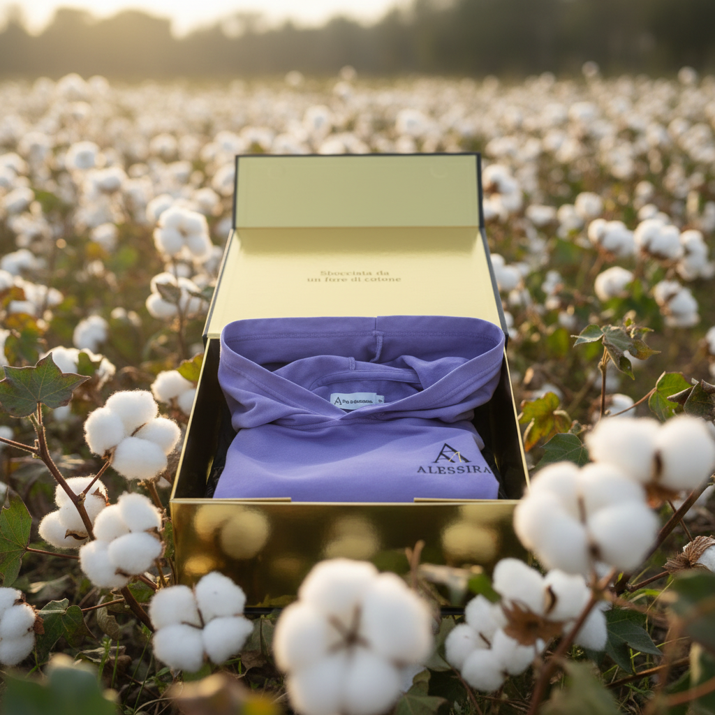 ✨ Felpa Aura Viola – Idea Regalo con Scatola Rigida